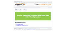 Tablet Screenshot of client.intermax-ag.com